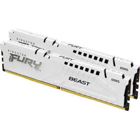 Модуль памяти для компьютера DDR5 64GB (2x32GB) 5600 MHz FURY Beast White Kingston Fury (ex.HyperX) (KF556C40BWK2-64) - Нулевой остаток (Feed)  - Нулевой остаток (Feed) 