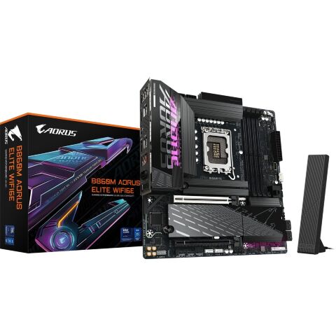 Материнская плата GIGABYTE B860M A ELITE WIFI6E (B860M AORUS ELITE WIFI6E) - Нулевой остаток (Feed)  - Нулевой остаток (Feed) 