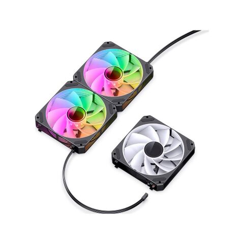 Кулер для корпуса JONSBO ZG-120BR Black - Нулевой остаток (Feed) - Нулевой остаток (Feed)