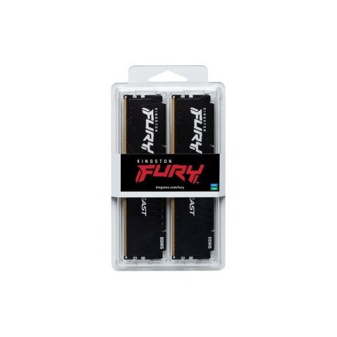 Модуль памяти для компьютера DDR5 32GB (2x16GB) 6000 MHz Beast Black XMP Kingston Fury (ex.HyperX) (KF560C30BBK2-32) - Нулевой остаток (Feed)  - Нулевой остаток (Feed) 