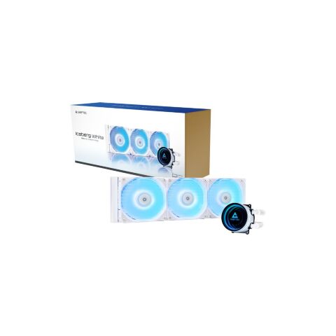 Система жидкостного охлаждения Chieftec Iceberg 360 ARGB WHITE (CLC-360-RGB-W) - Нулевой остаток (Feed) - Нулевой остаток (Feed)