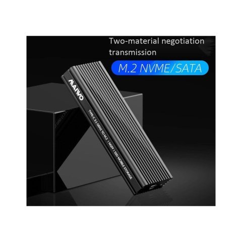 Карман внешний Maiwo M.2 SSD NVMe/SATA combo USB3.1 GEN2 Type-C al. (K1687P2) - Нулевой остаток (Feed)  - Нулевой остаток (Feed) 