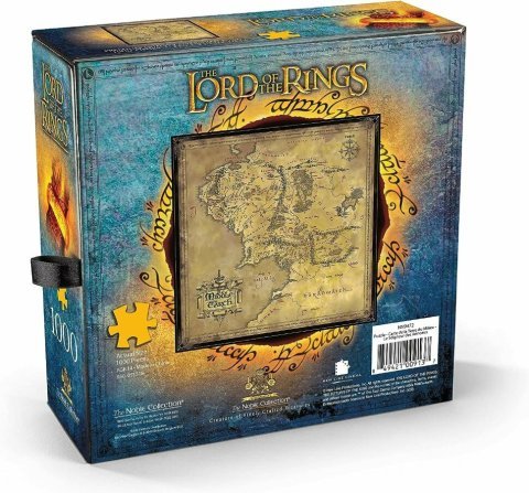 Пазл Noble Collection Lord of The Rings Map of Middle Earth Puzzle Властелин колец Карта Средиземья 1000 шт. -   -  