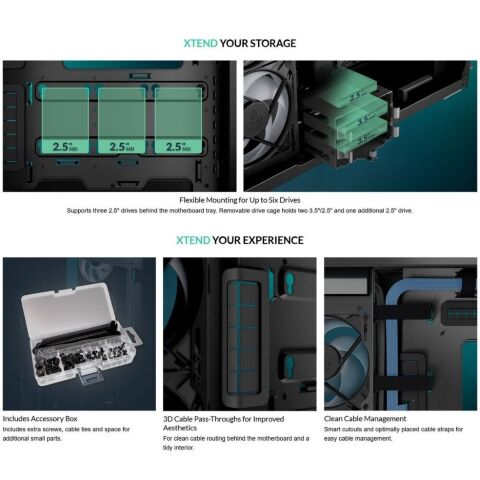 Корпус для ПК Arctic XTENDERVG B (ACPCC00016A) - Нулевой остаток (Feed)  - Нулевой остаток (Feed) 