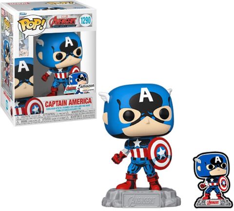 Фігурка Funko Marvel: The Avengers Heroes Captain America Фанко Капітан Америка (Amazon Exclusive) 1290 -   -  
