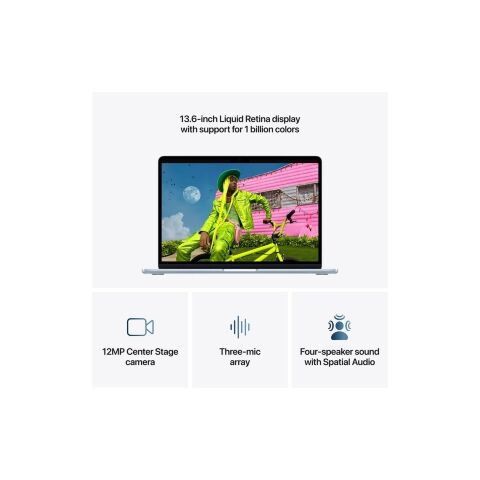Ноутбук Apple MacBook Air 13 M5 A3449 Sky Blue (MDHH4UA/A) - Нулевой остаток (Feed)  - Нулевой остаток (Feed) 