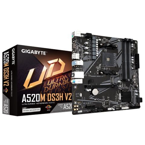Материнская плата GIGABYTE A520M DS3H V2 - Нулевой остаток (Feed)  - Нулевой остаток (Feed) 