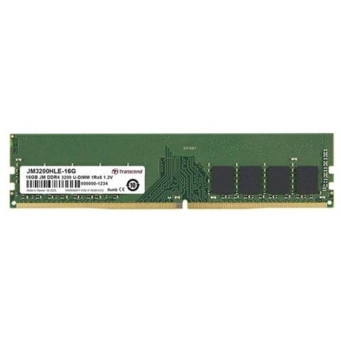 Модуль памяти для компьютера DDR4 16GB 3200 MHz Transcend (JM3200HLE-16G) - Нулевой остаток (Feed) - Нулевой остаток (Feed)