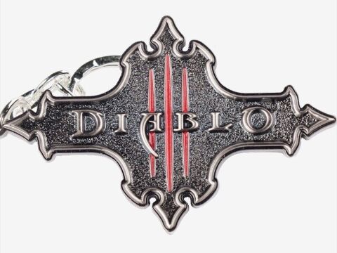 Брелок - Diablo III Logo Keychain -   -  
