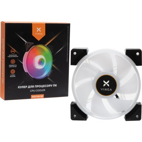 Кулер для корпуса Vinga RGB fan-09 - Вентиляторы к корпусам - Вентиляторы к корпусам