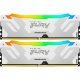 Модуль памяти для компьютера DDR5 32GB (2x16GB) 7600 MHz Renegade RGB White XMP Kingston Fury (ex.HyperX) (KF576C38RWAK2-32) - Модули памяти для компьютера - Модули памяти для компьютера