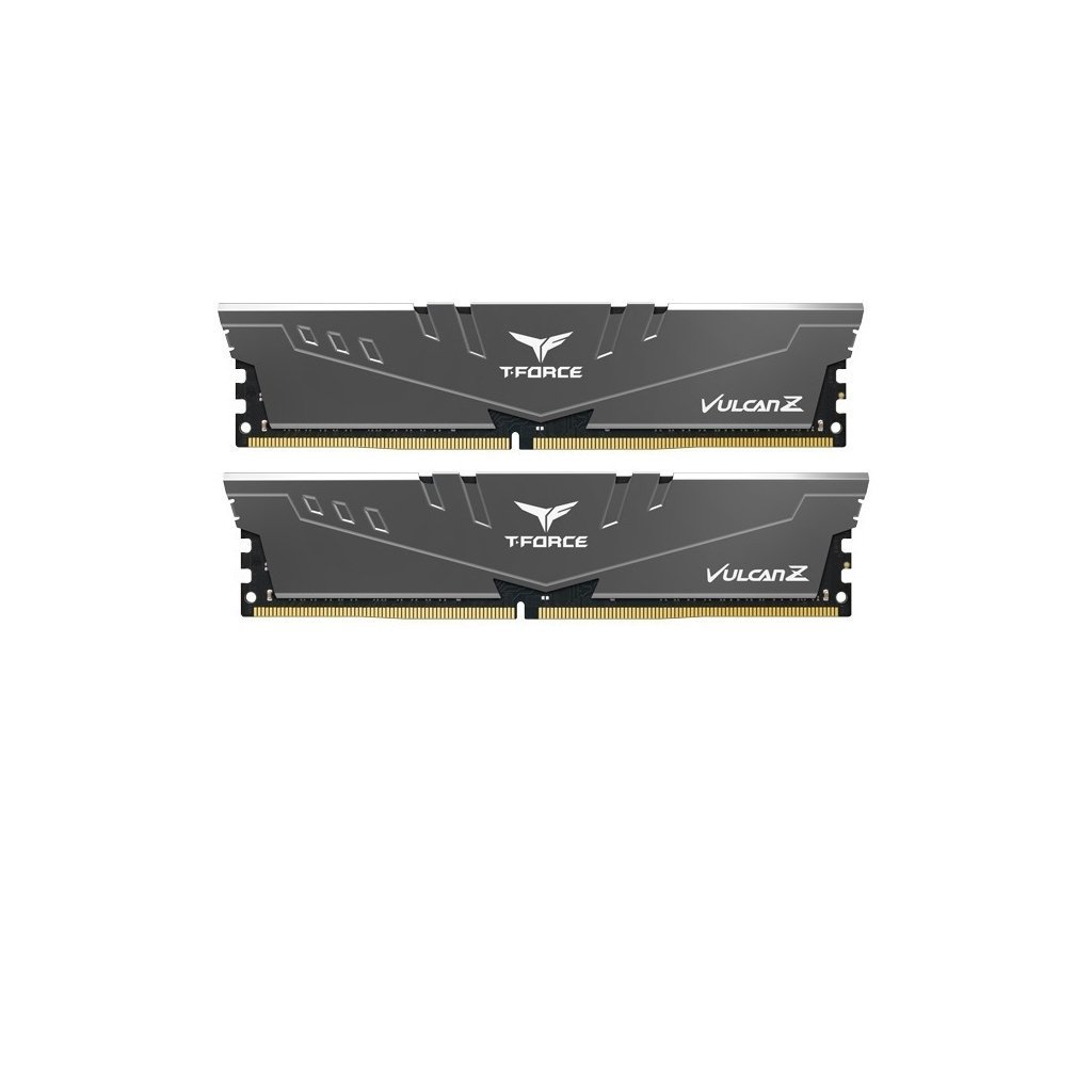 Модуль памяти для компьютера DDR4 16GB (2x8GB) 3200 MHz T-Force Vulcan Z Gray Team (TLZGD416G3200HC16FDC01)
