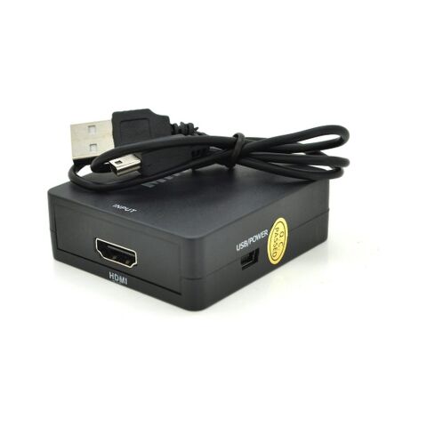 Конвертор 3xRCA F to HDMI F 720P/1080P black Voltronic (YT-CM-AV/HDMI/B) - Нулевой остаток (Feed)  - Нулевой остаток (Feed) 