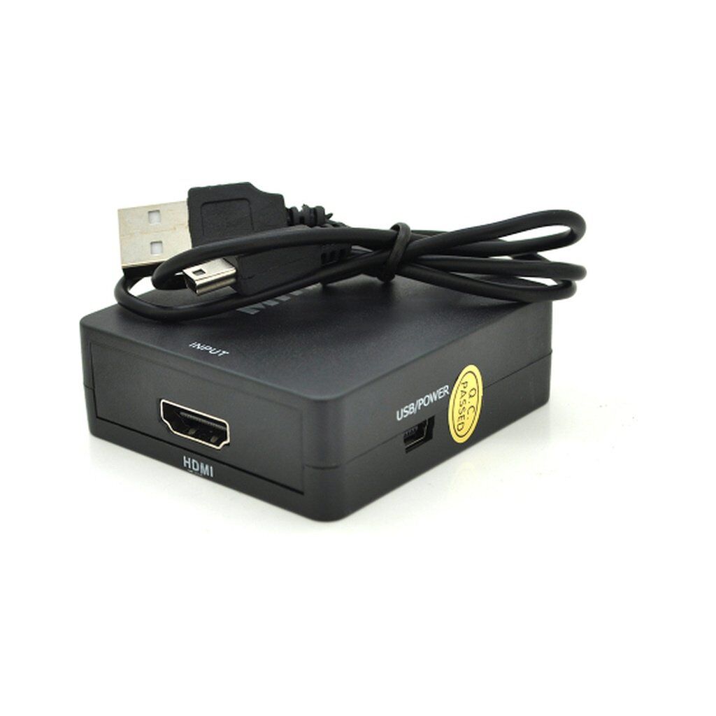 Конвертор 3xRCA F to HDMI F 720P/1080P black Voltronic (YT-CM-AV/HDMI/B)