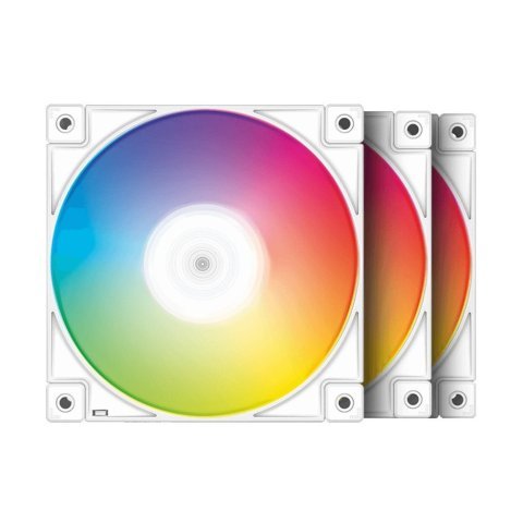Кулер для корпуса Deepcool FC120 white 3 in 1 - Нулевой остаток (Feed) - Нулевой остаток (Feed)