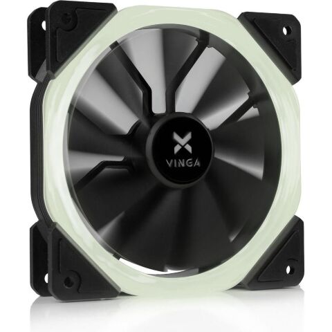 Кулер для корпуса Vinga LED fan-01 white - Нулевой остаток (Feed)  - Нулевой остаток (Feed) 