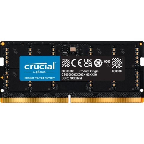 Модуль памяти для ноутбука SoDIMM DDR5 32GB 5600 MHz Micron (CT32G56C46S5) - Нулевой остаток (Feed) - Нулевой остаток (Feed)