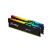 Модуль памяти для компьютера DDR5 128GB (2x64GB) 5600 MHz Beast RGB Kingston Fury (ex.HyperX) (KF556C40BBAK2-128) - Модули памяти для компьютера - Модули памяти для компьютера