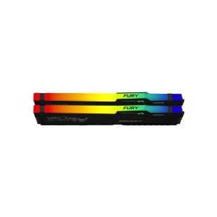 Модуль памяти для компьютера DDR5 128GB (2x64GB) 5600 MHz Beast RGB Kingston Fury (ex.HyperX) (KF556C40BBAK2-128)