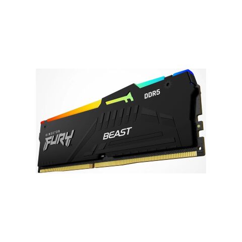 Модуль памяти для компьютера DDR5 128GB (2x64GB) 5600 MHz Beast RGB Kingston Fury (ex.HyperX) (KF556C40BBAK2-128) - Модули памяти для компьютера - Модули памяти для компьютера