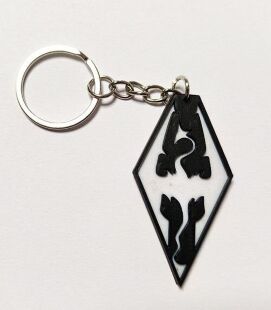Брелок Skyrim Keychain Скайрім ABS пластик 5 см.