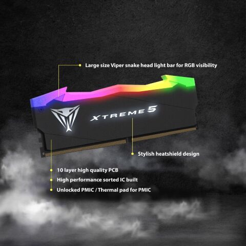Модуль памяти для компьютера DDR5 32GB (2x16GB) 6400 MHz Viper Xtreme 5 Patriot (PVX532G64C32K) - Нулевой остаток (Feed)  - Нулевой остаток (Feed) 