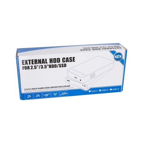 Карман внешний PowerPlant HDD 2.5/3.5" USB3.0 (HC380404) - Нулевой остаток (Feed)  - Нулевой остаток (Feed) 