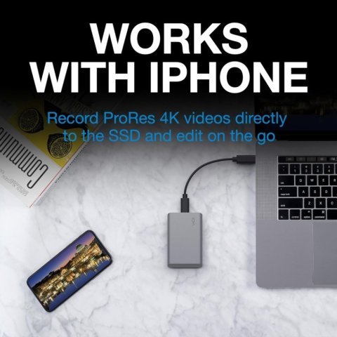 Накопитель SSD USB Type-C 1TB Mobile Secure LaCie (STKH1000800) - Нулевой остаток (Feed)  - Нулевой остаток (Feed) 