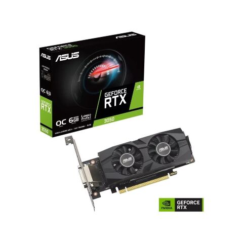 Видеокарта ASUS GeForce RTX3050 6Gb OC LP BRK (RTX3050-O6G-LP-BRK) - Видеокарты  - Видеокарты 