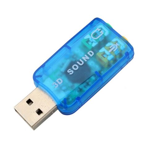 Звуковая плата Dynamode USB 6(5.1) blue (USB-SOUNDCARD2.0 blue) - Звуковые платы  - Звуковые платы 