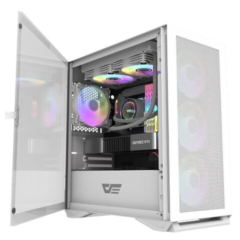 Корпус для ПК DARKFLASH DLM200 WHITE - Нулевой остаток (Feed)  - Нулевой остаток (Feed) 