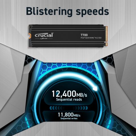 Накопитель SSD M.2 2280 4TB T700 Micron (CT4000T700SSD5) - Внутренние SSD - Внутренние SSD