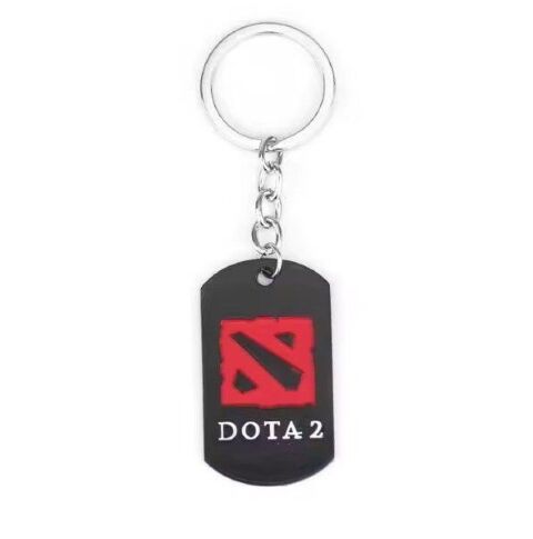Брелок DOTA 2 Logo Дота 2 (колір чорний і червоний) 5 см -   -  
