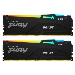 Модуль памяти для компьютера DDR5 32GB (2x16GB) 6800 MHz Beast RGB EXPO Kingston Fury (ex.HyperX) (KF568C34BBEAK2-32)