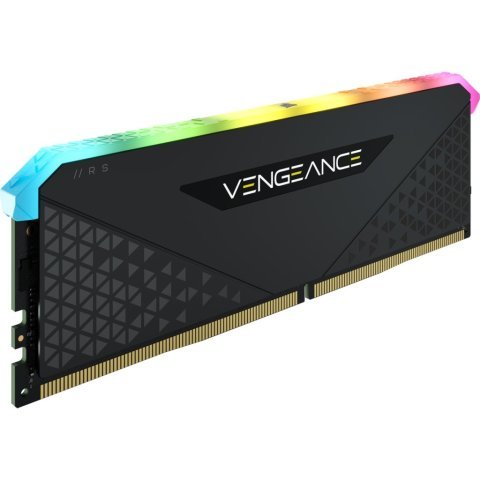 Модуль памяти для компьютера DDR4 16GB 3600 MHz Vengeance RGB RS Black Corsair (CMG16GX4M1D3600C18) - Нулевой остаток (Feed) - Нулевой остаток (Feed)