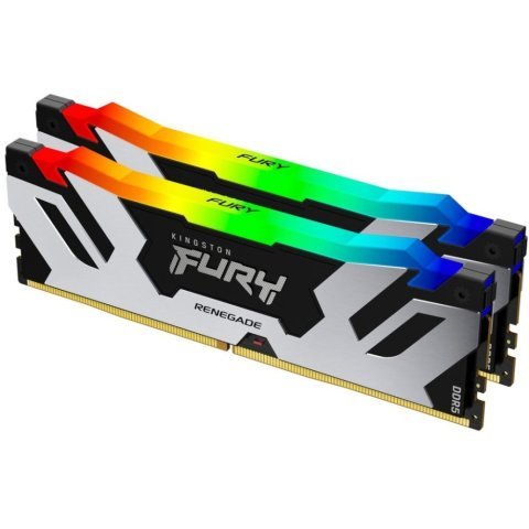 Модуль памяти для компьютера DDR5 96GB (2x48GB) 6400 MHz Renegade RGB XMP Kingston Fury (ex.HyperX) (KF564C32RSAK2-96) - Нулевой остаток (Feed) - Нулевой остаток (Feed)