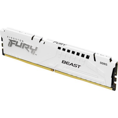 Модуль памяти для компьютера DDR5 16GB 6000 MHz Beast White XMP Kingston Fury (ex.HyperX) (KF560C30BW-16) - Нулевой остаток (Feed) - Нулевой остаток (Feed)