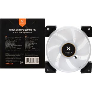 Кулер для корпуса Vinga RGB fan-09