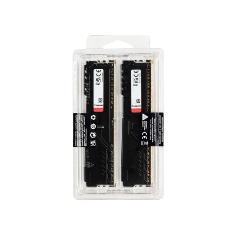 Модуль памяти для компьютера DDR4 32GB (2x16GB) 3200 MHz Fury Beast Black Kingston Fury (ex.HyperX) (KF432C16BBK2/32) - Нулевой остаток (Feed) - Нулевой остаток (Feed)