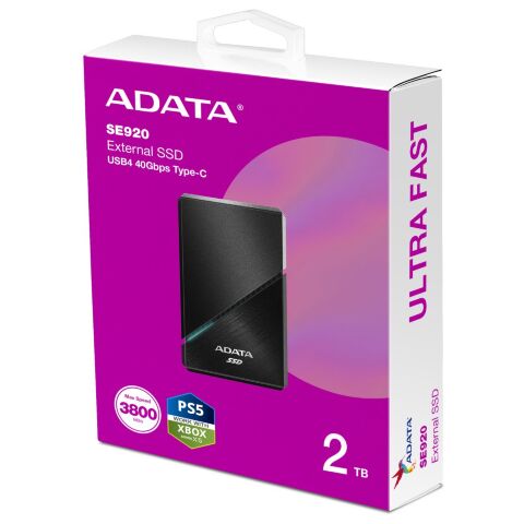 Накопитель SSD USB 4.0 2TB SE920 ADATA (SE920-2TCBK) - Внутренние SSD - Внутренние SSD