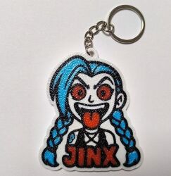 Брелок League of Legends Arcane Jinx Ліга Легенд Джинкс ABS пластик 7 см.