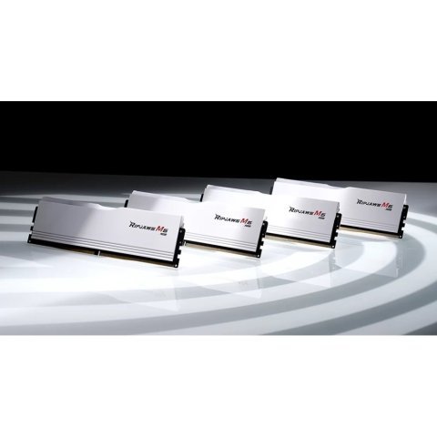 Модуль памяти для компьютера DDR5 64GB (2x32GB) 6000 MHz Ripjaws M5 RGB Matte White G.Skill (F5-6000J3040G32GX2-RM5RW) - Нулевой остаток (Feed)  - Нулевой остаток (Feed) 