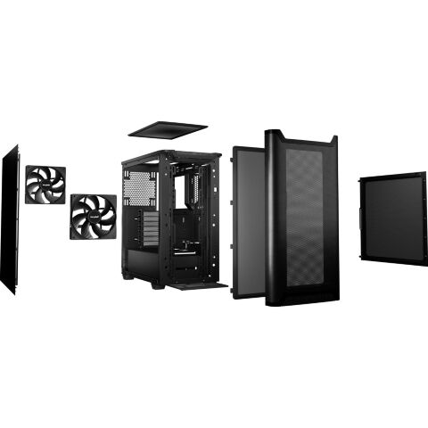 Корпус Be quiet! PURE BASE 501 Airflow чорний (BG074) - Нулевой остаток (Feed) - Нулевой остаток (Feed)