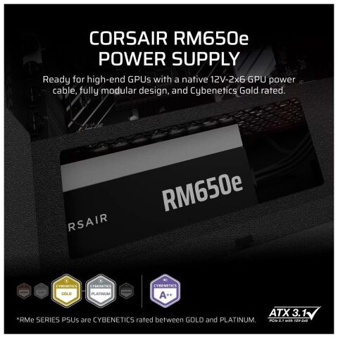 Блок питания Corsair 650W RM650e (CP-9020302-EU) - Нулевой остаток (Feed)  - Нулевой остаток (Feed) 