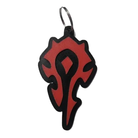 Брелок Warcraft Horde Keychain ABS пластик Варкрафт Орда 9 см. -   -  