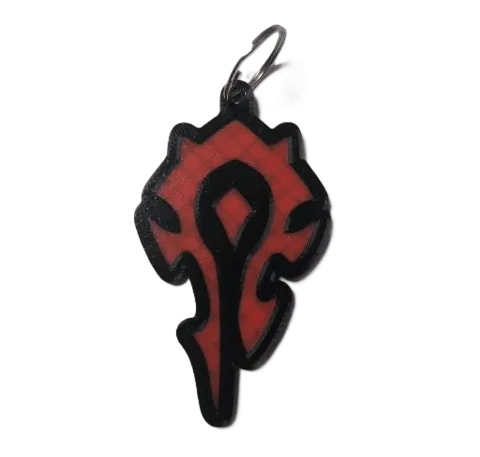 Брелок Warcraft Horde Keychain ABS пластик Варкрафт Орда 9 см. -   -  