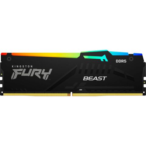 Модуль памяти для компьютера DDR5 32GB 5200 MHz Beast RGB EXPO Black Kingston Fury (ex.HyperX) (KF552C40BB2A-32) - Нулевой остаток (Feed)  - Нулевой остаток (Feed) 