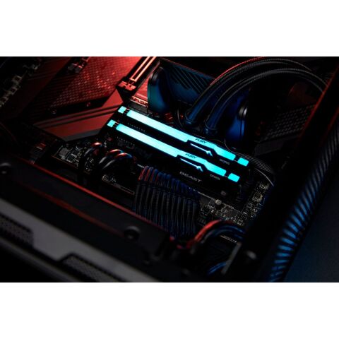 Модуль памяти для компьютера DDR5 32GB 5200 MHz Beast RGB EXPO Black Kingston Fury (ex.HyperX) (KF552C40BB2A-32) - Нулевой остаток (Feed)  - Нулевой остаток (Feed) 