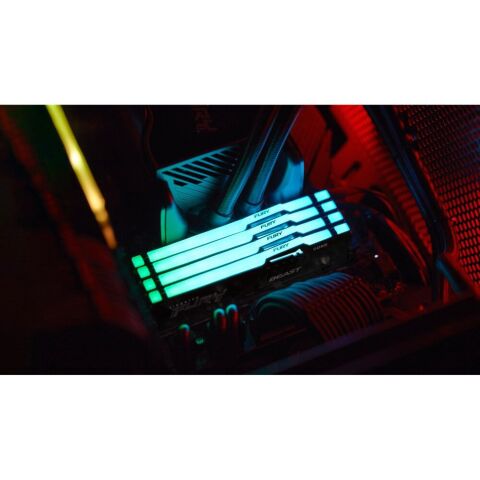 Модуль памяти для компьютера DDR5 32GB 5200 MHz Beast RGB EXPO Black Kingston Fury (ex.HyperX) (KF552C40BB2A-32) - Нулевой остаток (Feed)  - Нулевой остаток (Feed) 
