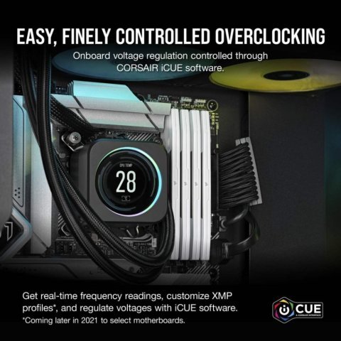 Модуль памяти для компьютера DDR5 32GB (2x16GB) 5200 MHzVengeance White Corsair (CMK32GX5M2B5200C40W) - Нулевой остаток (Feed)  - Нулевой остаток (Feed) 